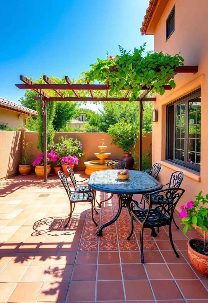 27 Covered Outdoor Patio Ideas You Must Try for Ultimate Relaxation! - 4. Mediterranean-Style Patio