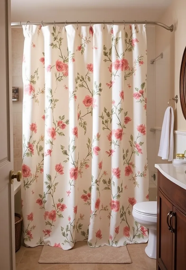 27 Farmhouse Bathroom Ideas to Freshen Up Your Space Like Never Before! - 18. Elegant Shower Curtains