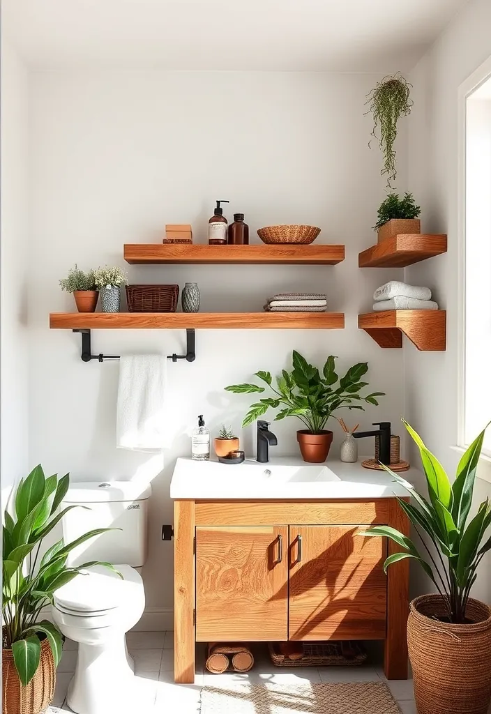 27 Industrial Bathroom Designs That Are Just Stunning (You Won't Believe #15!) - 13. Rustic Wood Accents