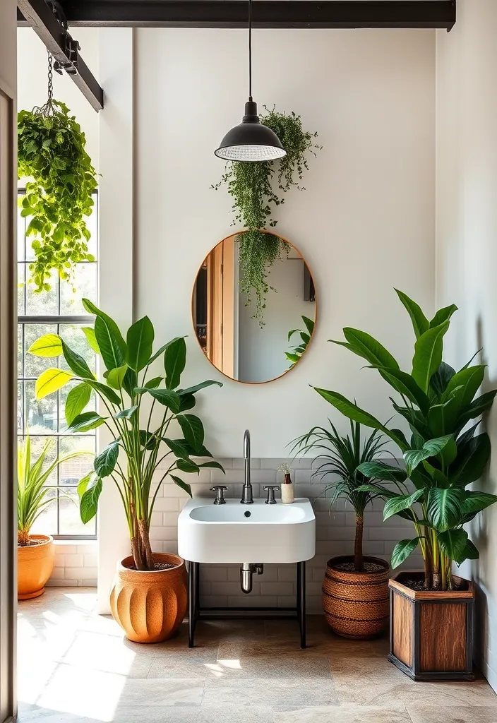 27 Industrial Bathroom Designs That Are Just Stunning (You Won't Believe #15!) - 15. The Element of Nature