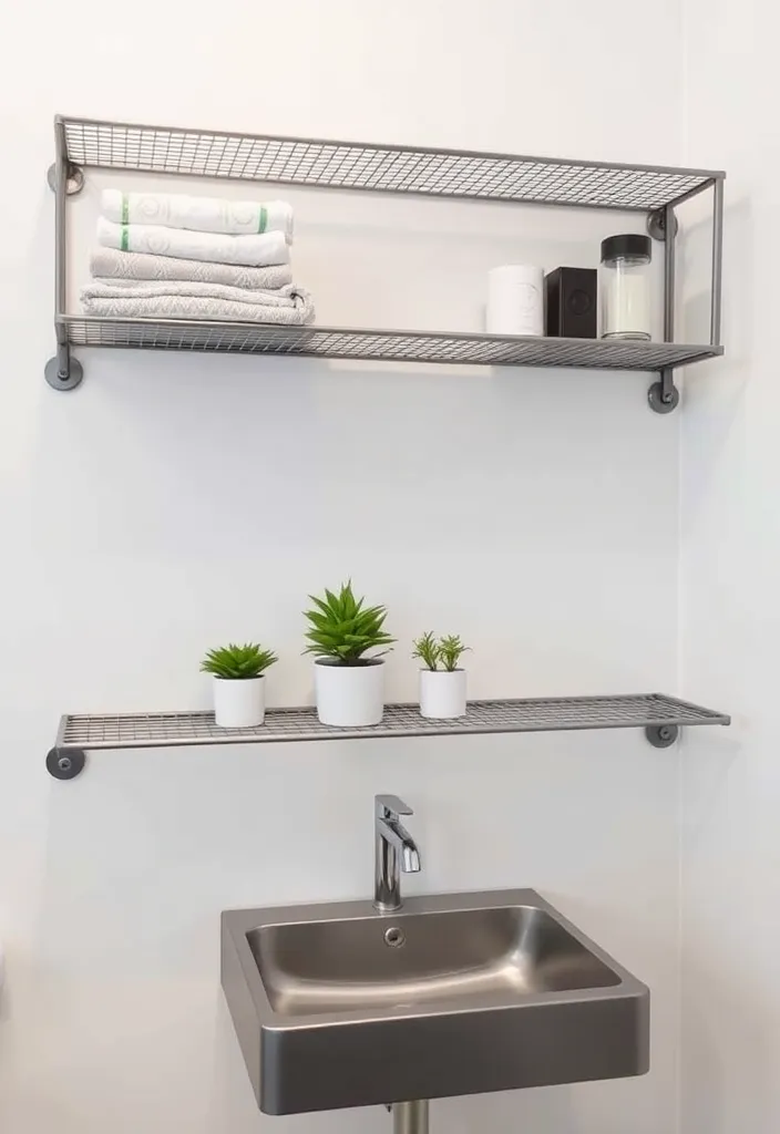 27 Industrial Bathroom Designs That Are Just Stunning (You Won't Believe #15!) - 4. Open Shelving