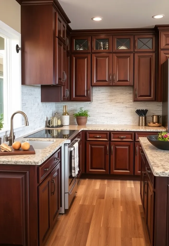 27 Kitchen Cabinet Colors That Will Transform Your Home (You Won't Believe #15!) - 11. Rich Chocolate Brown: Warm and Cozy