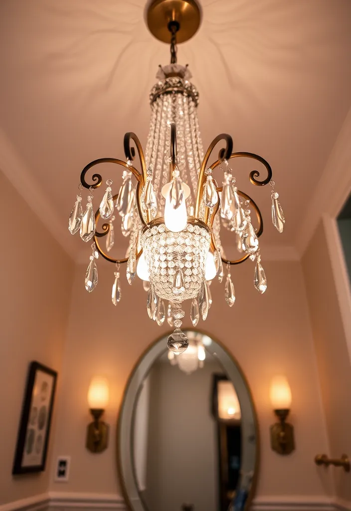 27 Must-See Powder Room Decor Ideas for a Chic Refresh (You Won't Believe #15!) - 2. Elegant Lighting Fixtures