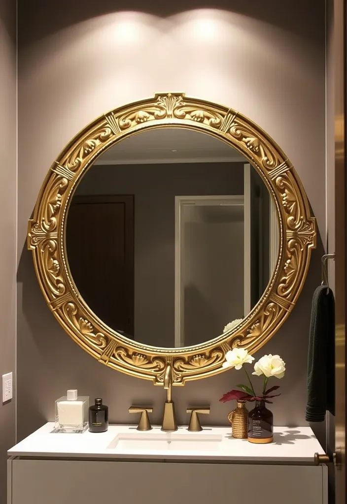 27 Must-See Powder Room Decor Ideas for a Chic Refresh (You Won't Believe #15!) - 4. Statement Mirrors