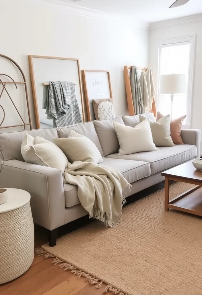 27 Neutral Living Room Ideas for Chic Coziness - 4. Layered Neutrals