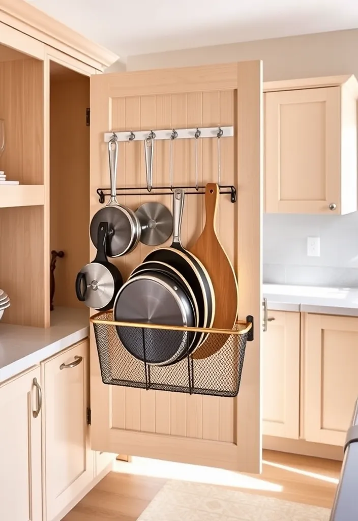 27 Small Kitchen Storage Ideas to Maximize Space (You'll Wish You Knew Sooner!) - 10. Over-the-Door Organizers