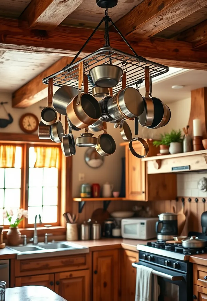 27 Small Kitchen Storage Ideas to Maximize Space (You'll Wish You Knew Sooner!) - 14. Utilize Your Ceiling Space