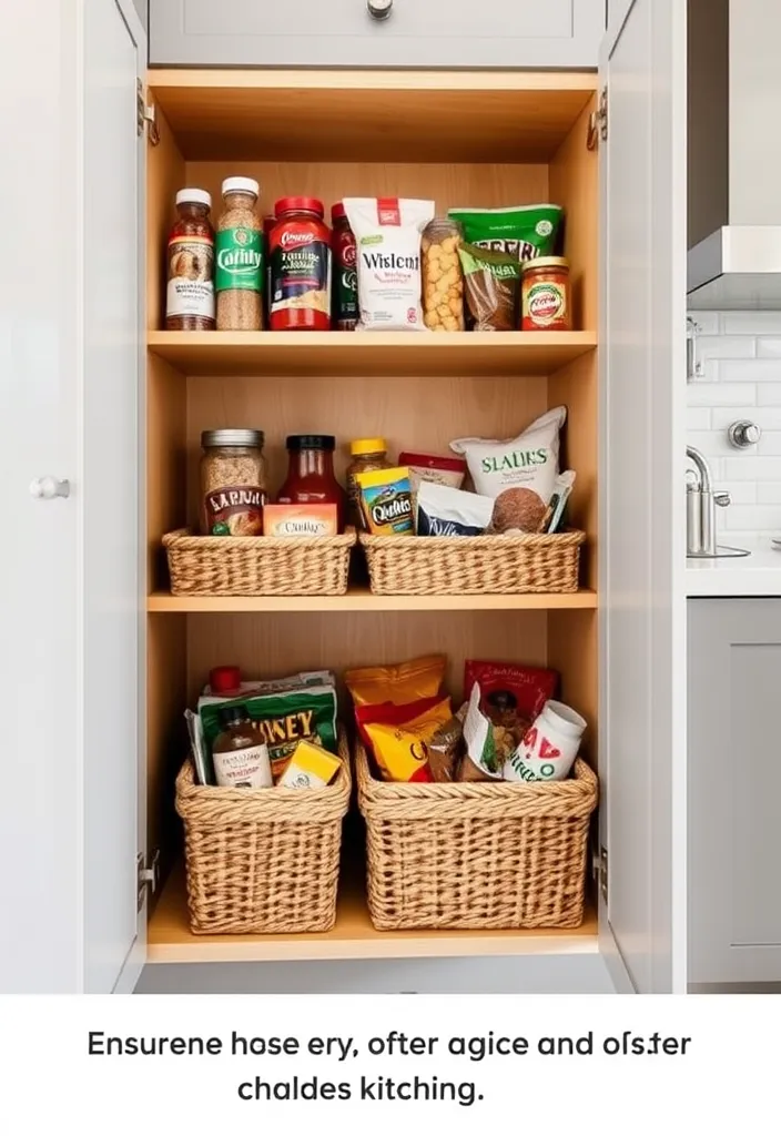 27 Small Kitchen Storage Ideas to Maximize Space (You'll Wish You Knew Sooner!) - 19. Use Under-shelf Baskets