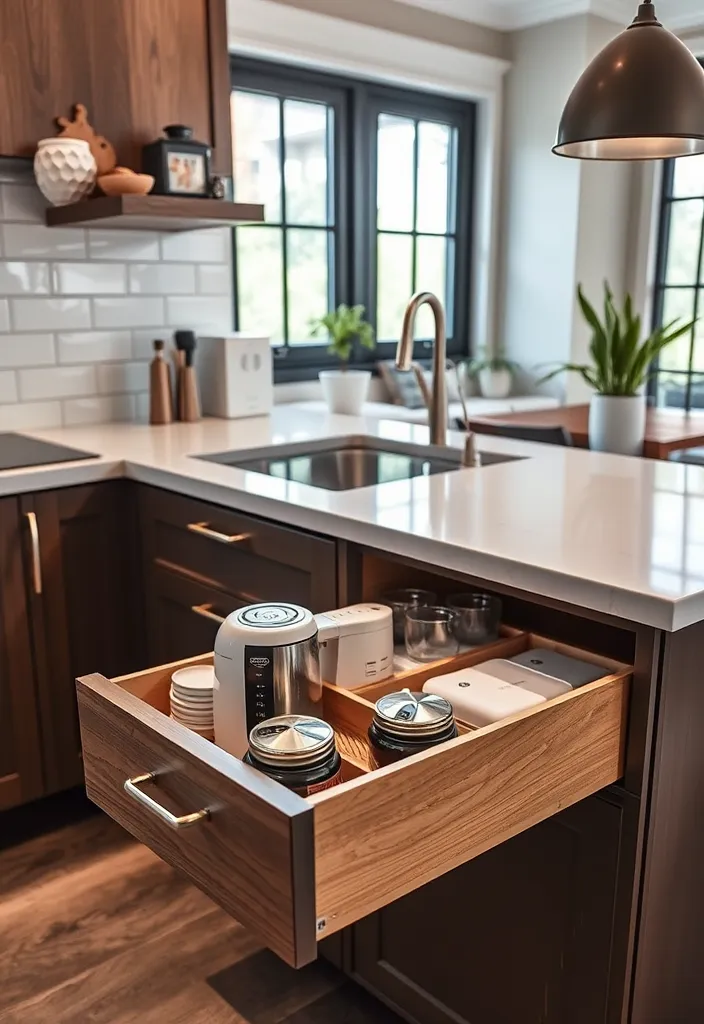 27 Small Kitchen Storage Ideas to Maximize Space (You'll Wish You Knew Sooner!) - 23. Utilize Drawer Storage for Small Appliances