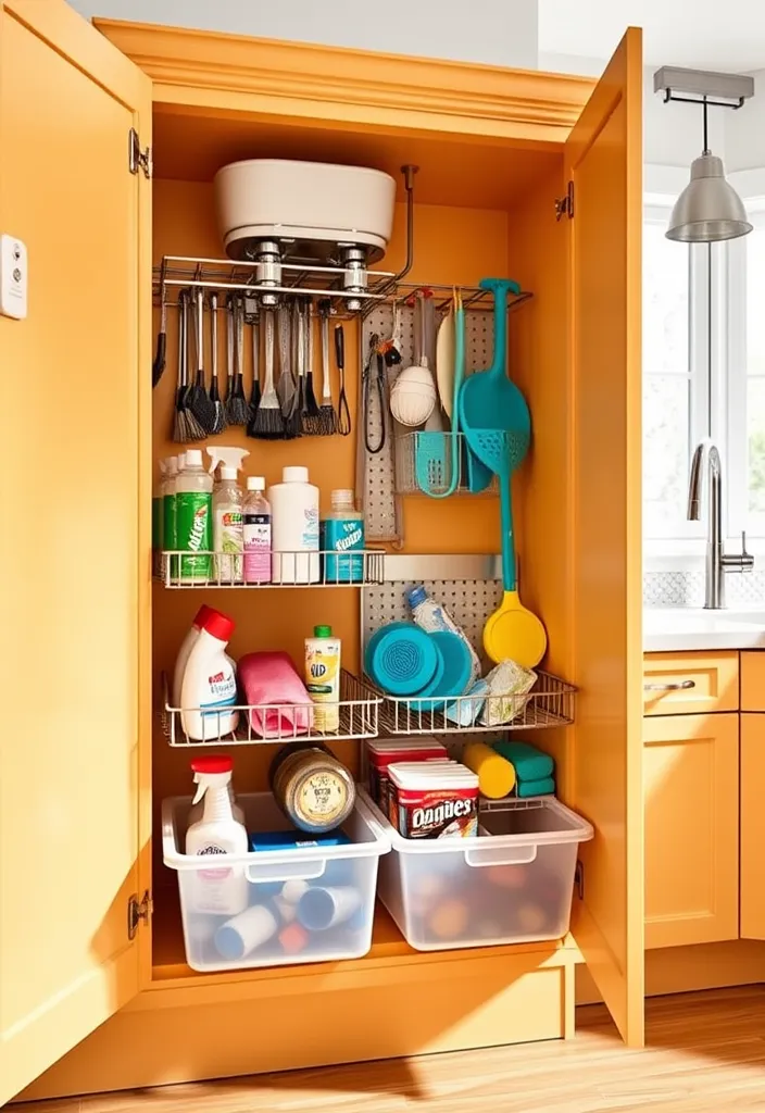 27 Small Kitchen Storage Ideas to Maximize Space (You'll Wish You Knew Sooner!) - 3. Under-Sink Storage Solutions