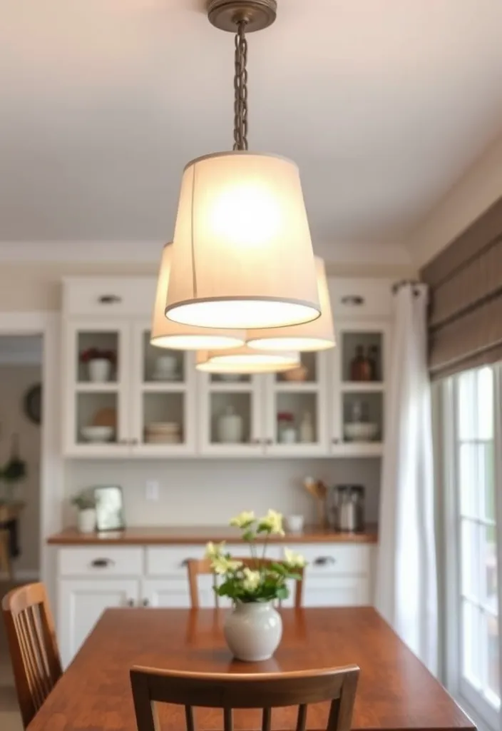 27 Unique Pendant Lighting Ideas to Elevate Your Kitchen - 11. Pendant Lights with Shades