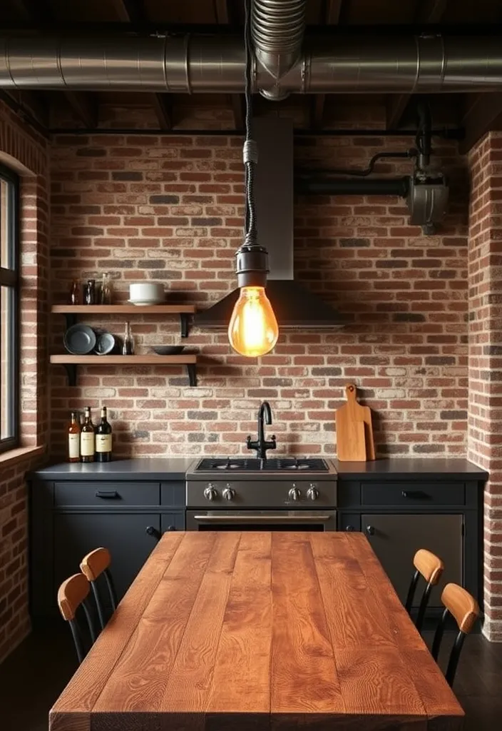 27 Unique Pendant Lighting Ideas to Elevate Your Kitchen - 5. Industrial Pipe Lighting