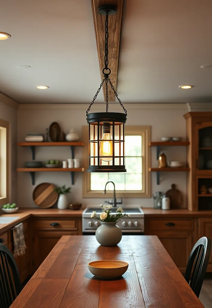 27 Unique Pendant Lighting Ideas to Elevate Your Kitchen - 9. Rustic Lanterns