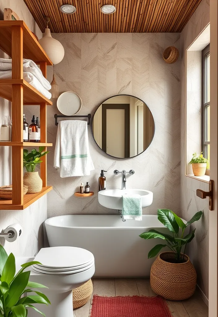 From Basic to Spa-like: 23 Bathroom Decor Ideas to Inspire You - 15. Sustainable Decor