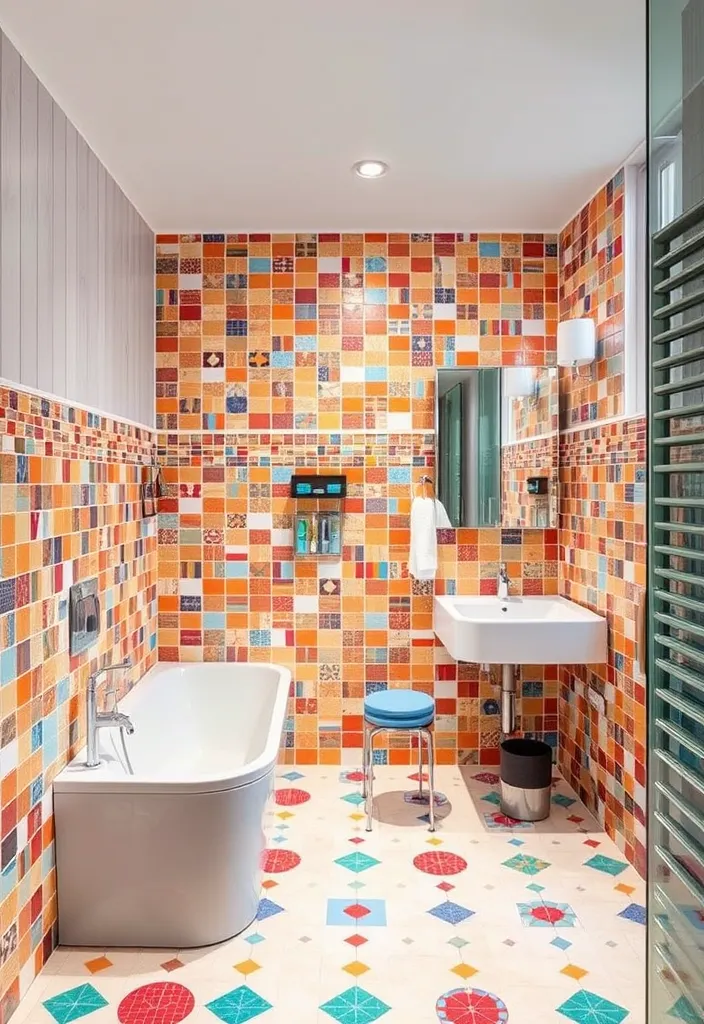 From Basic to Spa-like: 23 Bathroom Decor Ideas to Inspire You - 16. Creative Tiling