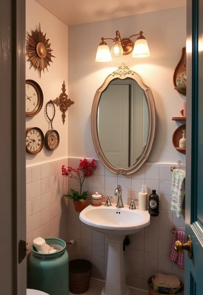 From Basic to Spa-like: 23 Bathroom Decor Ideas to Inspire You - 17. Vintage Accents