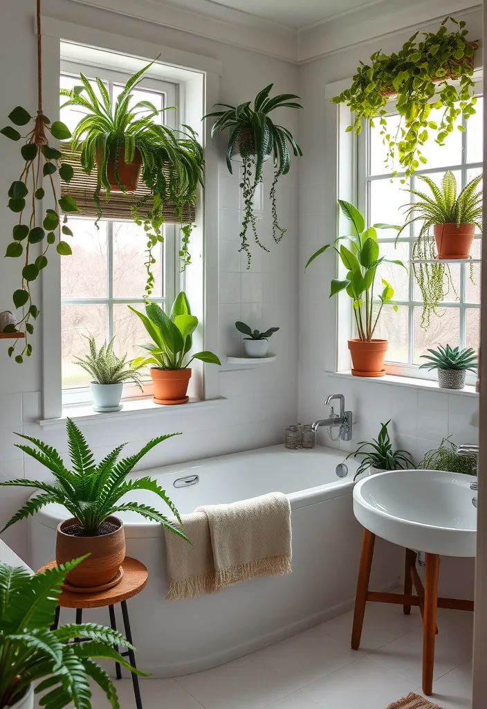 From Basic to Spa-like: 23 Bathroom Decor Ideas to Inspire You - 20. Indoor Plants