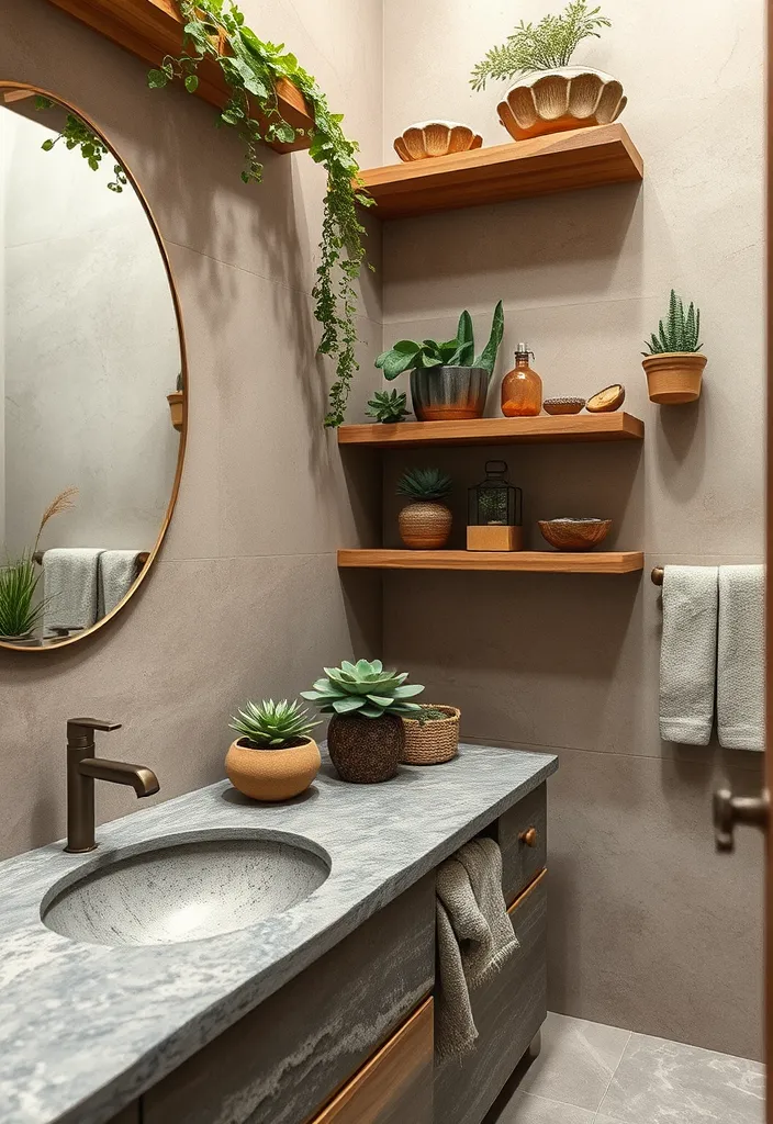 From Basic to Spa-like: 23 Bathroom Decor Ideas to Inspire You - 3. Natural Elements