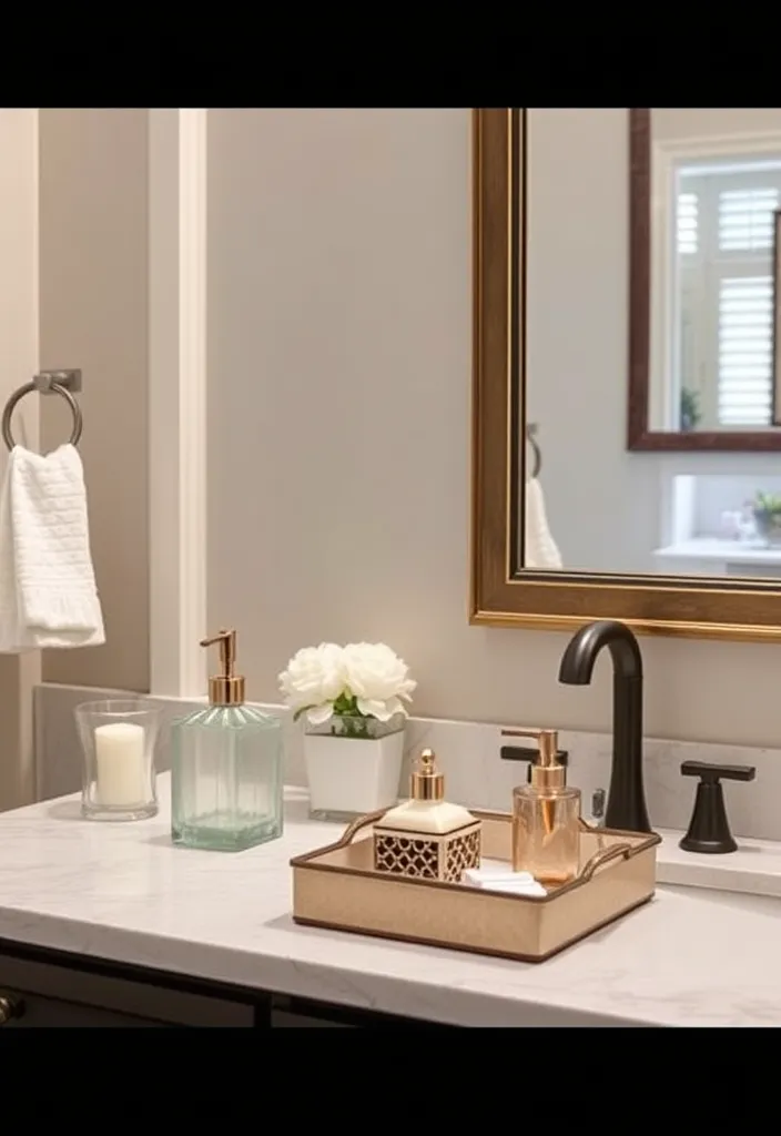 From Basic to Spa-like: 23 Bathroom Decor Ideas to Inspire You - 5. Elegant Accessories