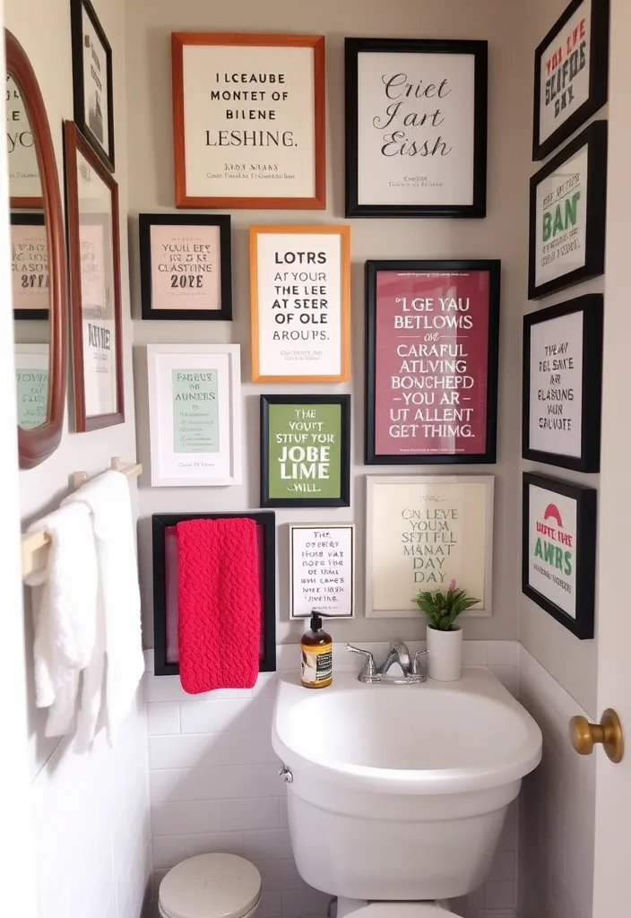 From Basic to Spa-like: 23 Bathroom Decor Ideas to Inspire You - 9. Personalized Wall Art