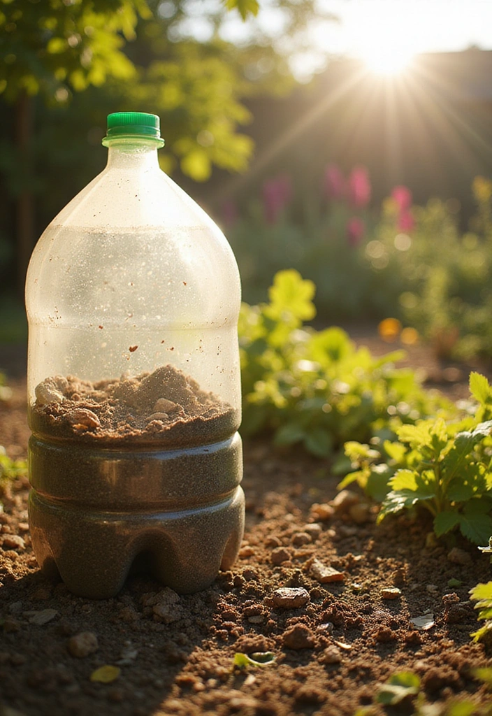 22 Bottle Plants Ideas for Stunning Recycled Bottle Vertical Gardens - 13. Recycled Bottle Compost Bin