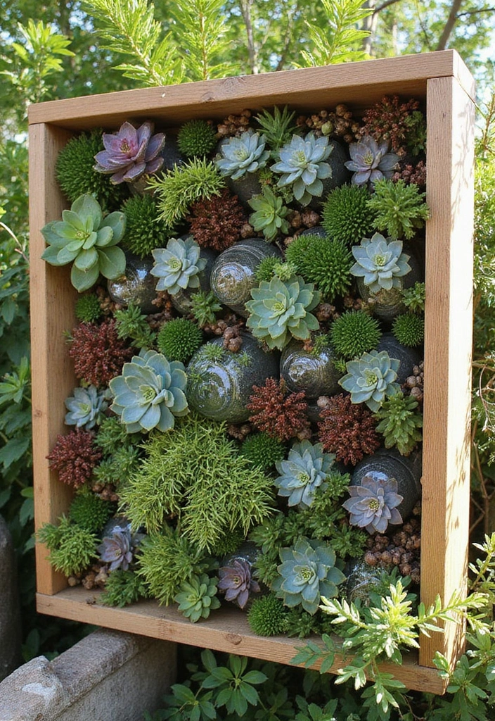 22 Bottle Plants Ideas for Stunning Recycled Bottle Vertical Gardens - 2. Vertical Succulent Wall