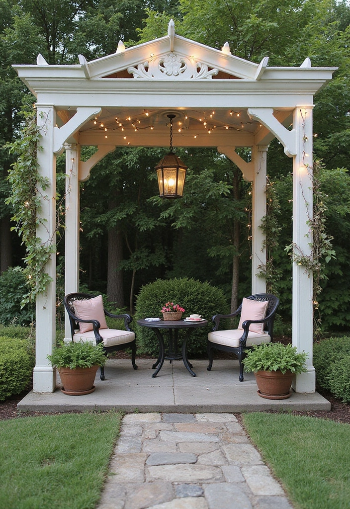 22 Garden Pergola Ideas - 6. Vintage Style Pergola