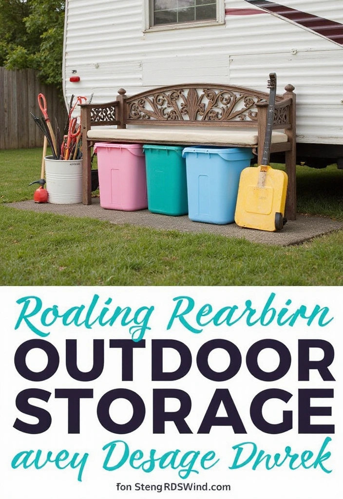 22 RV Yard Ideas for Outdoor Living - 10. Functional Outdoor Storage Solutions