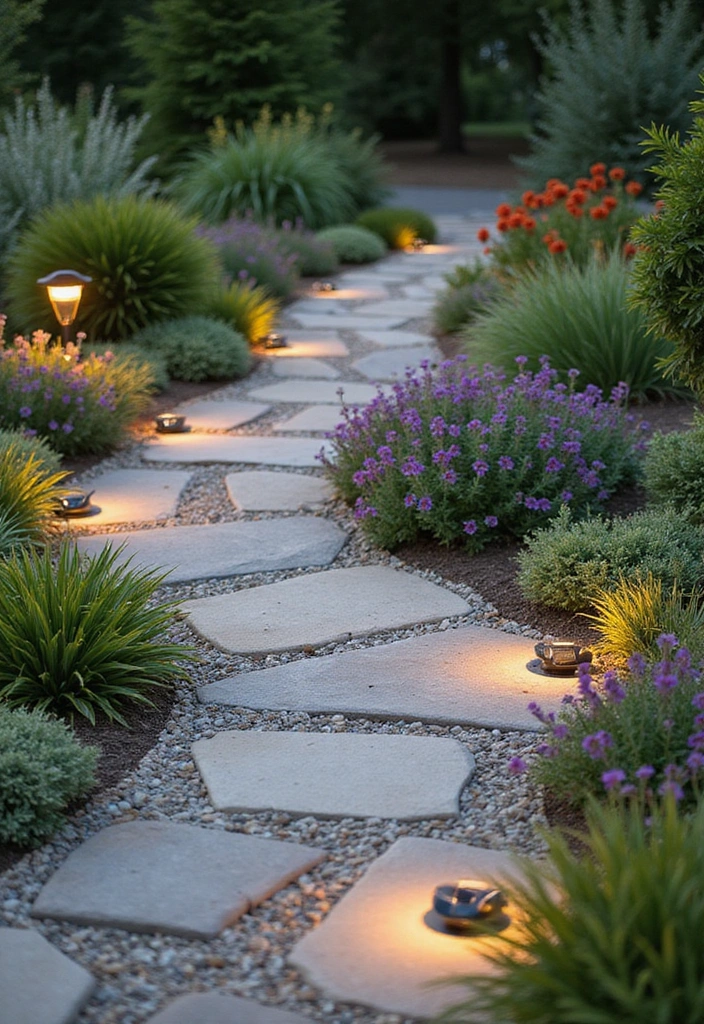 22 RV Yard Ideas for Outdoor Living - 2. Beautiful Garden Pathways