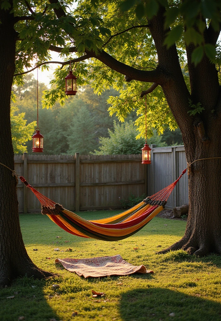 24 Hammock Ideas for Your Backyard: Elevate Your Outdoor Living - 2. Hammock Nestled in the Trees