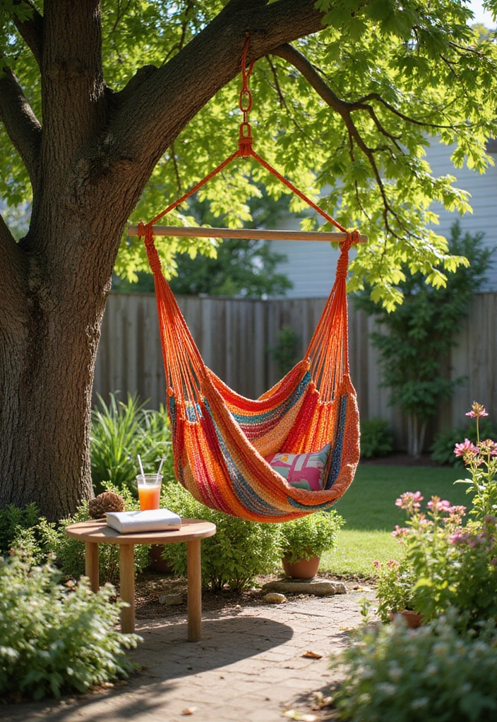 24 Hammock Ideas for Your Backyard: Elevate Your Outdoor Living - 3. Multi-Purpose Hammock Chair