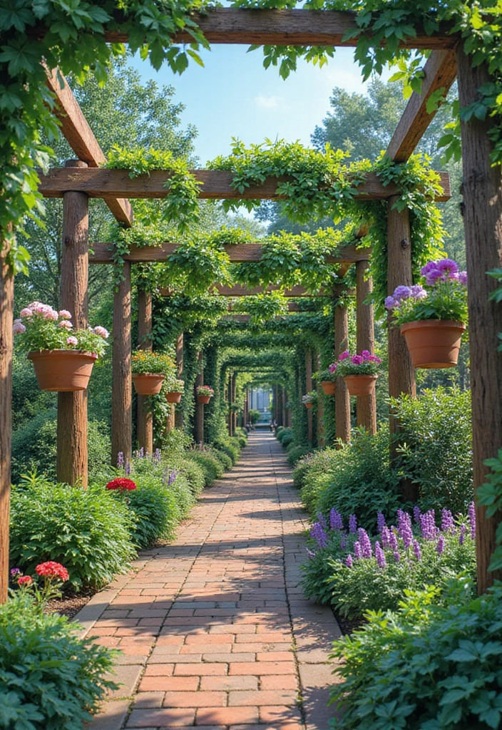 24 Minecraft Garden Ideas - 14. Garden Trellises