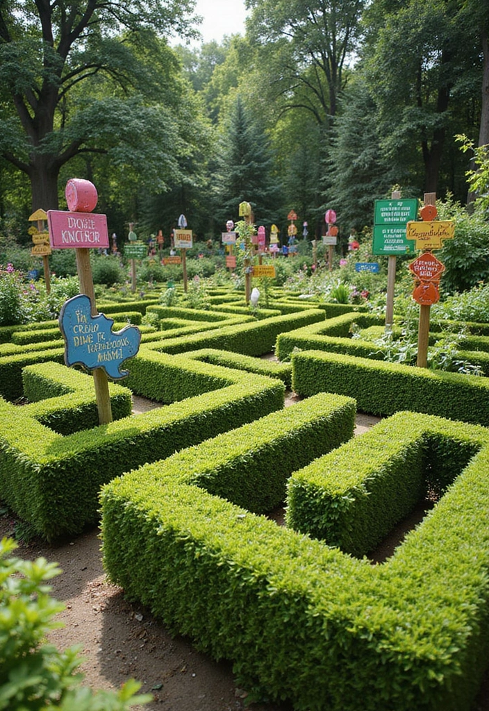 24 Minecraft Garden Ideas - 19. Garden Mazes