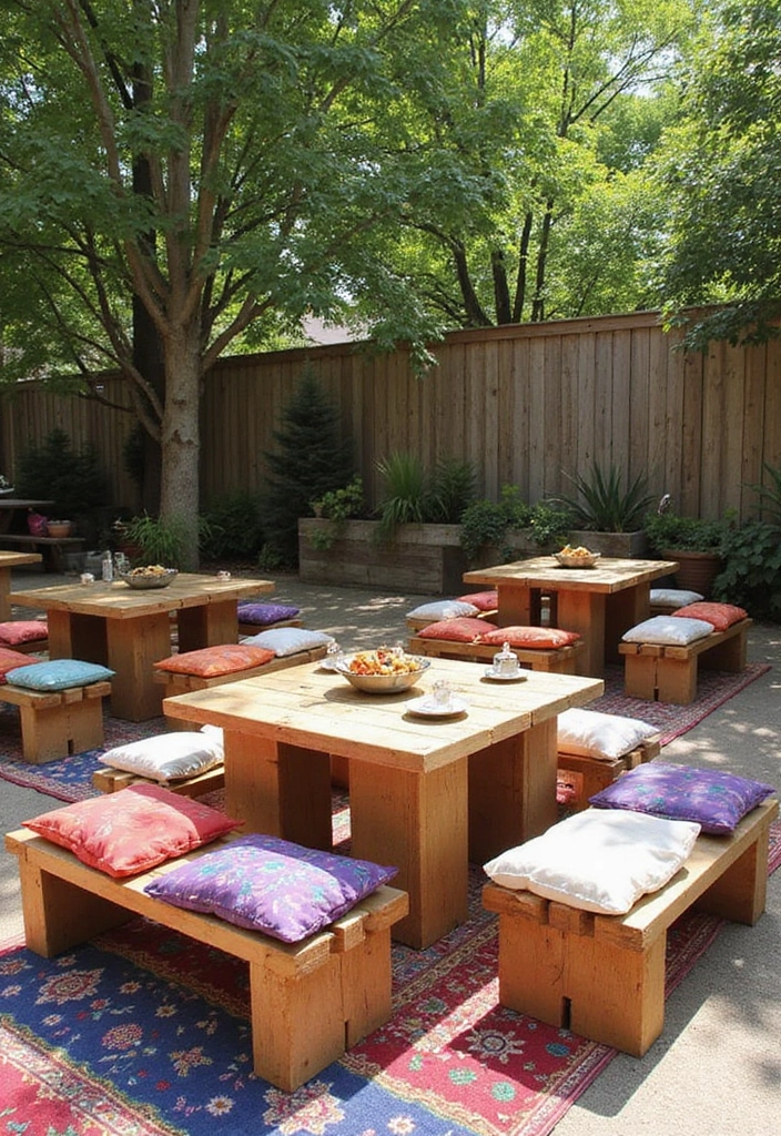 24 Minecraft Garden Ideas - 21. Themed Picnic Areas