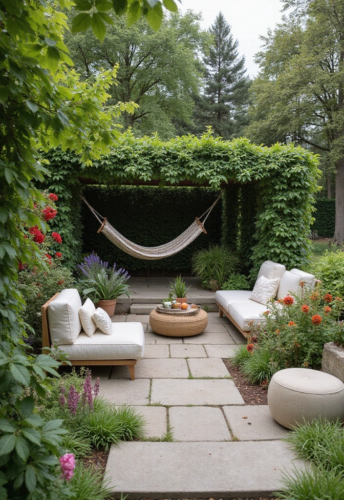 24 Minecraft Garden Ideas - 24. Relaxation Zones