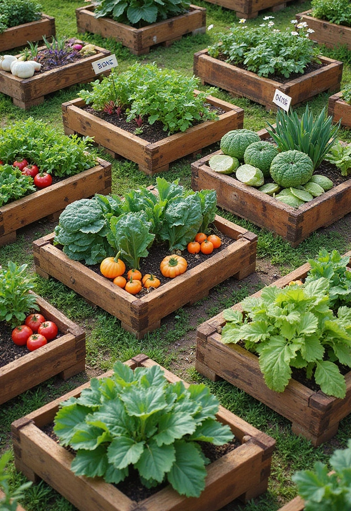 24 Minecraft Garden Ideas - 5. Vegetable Gardens with a Twist