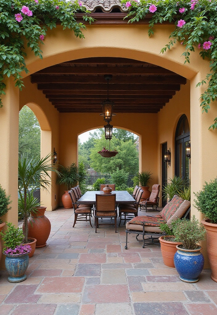 25 Pool Pavilion Ideas for Luxurious Outdoor Living - 5. Mediterranean-Inspired Pavilion