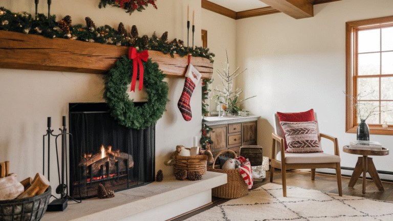 27 Christmas Fireplace Decor Ideas