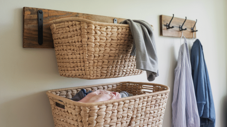 21 Wall Mounted Laundry Hamper Ideas